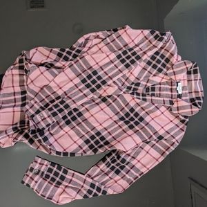 Splendid long sleeve plaid shirt